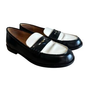 Madewell The Grayson Penny Loafer True Black White Multi 8